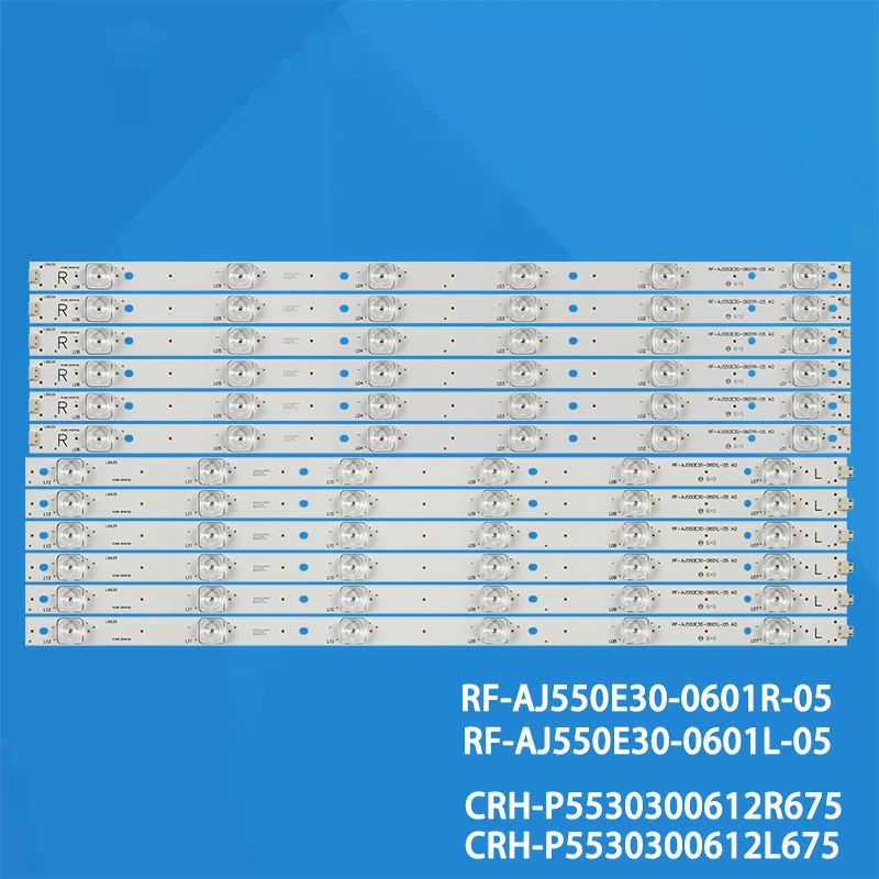 

LED Backlight strip(12) RF-AJ550E30-0601R-05 RF-AJ550E30-0601L-05 for Sharp LC-55CUF8472ES 55CUG8461KS 55CUG8462K HWV55162Y