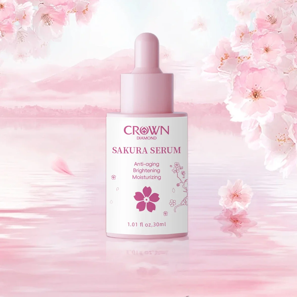 30ml Sakura Essence for You Vitamin C Moisturizing Whitening Hyaluronic Acid Brightening Anti-aging Facial Serum SkinCare Beauty