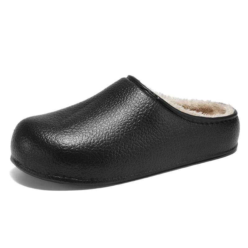 

New Fashion Cotton Slippers Men Women Winter Warm Home Cotton Shoes Waterproof Garden Shoes Indoor Slip on Concise Shoes 36-45