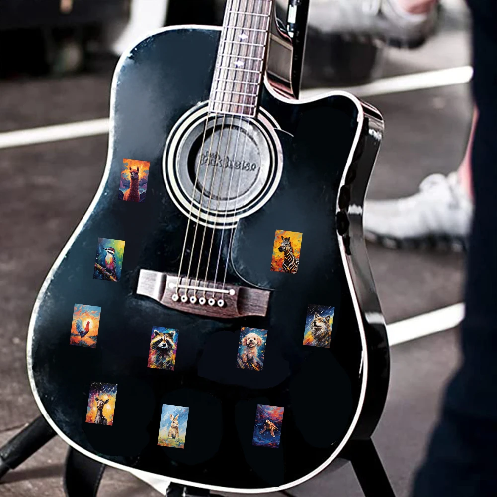 55PCS Cartoon Galaxy adesivi animali colorati decorazione Skateboard Computer Laptop Cute Kawaii Graffiti Sticker all'ingrosso