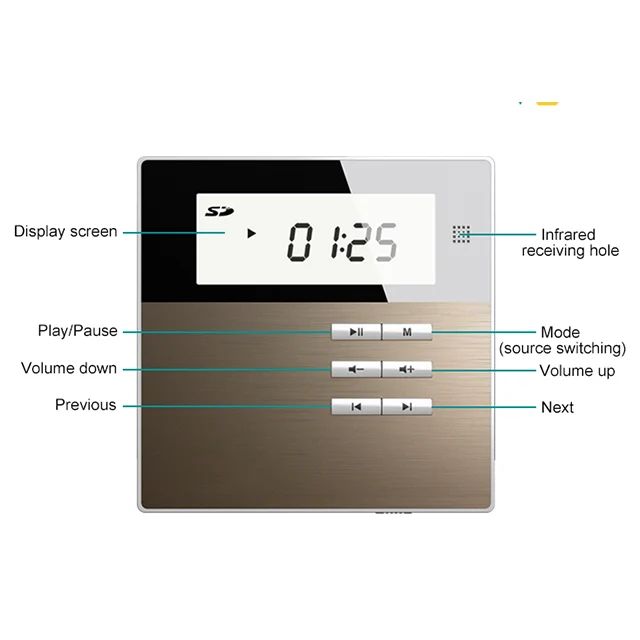 

intelligent sound system Supplier WiFi Wall Amplifier Audio for Multi Zone