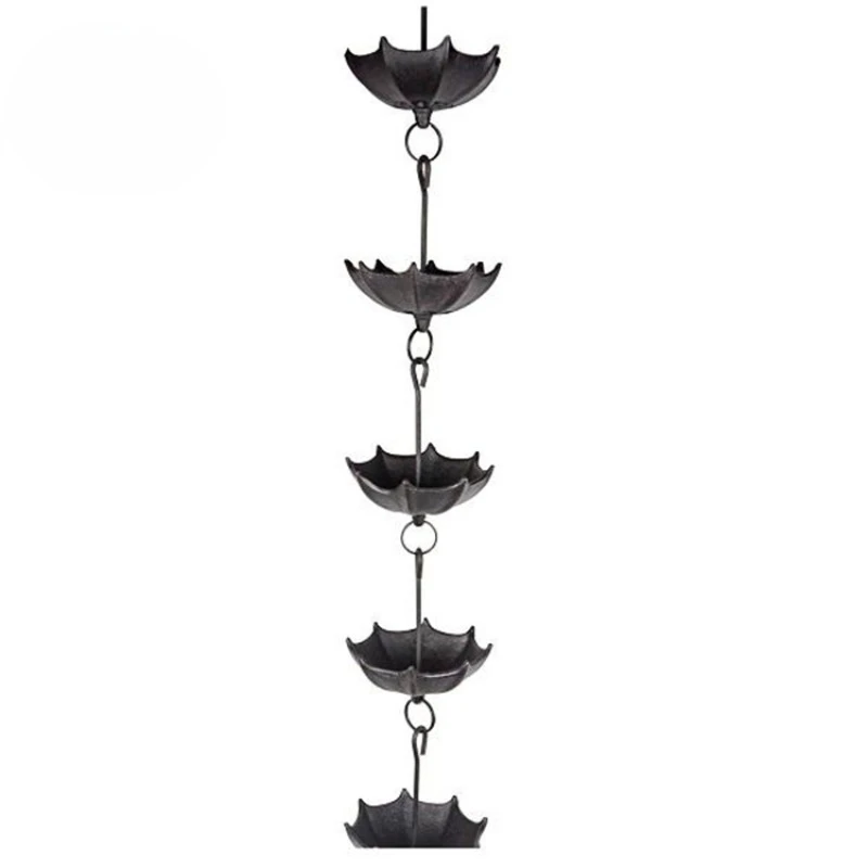Drainage system rain chain rain chain gutter large cup steel garden rain chain
