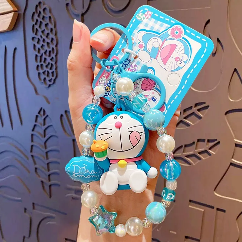 Kawaii Doraemon Key Chain Pendant Couple Backpack Pendant Anime Pvc Cute Doll Anti-Lost Car Key Chain Pendant Birthday Gift ﻿