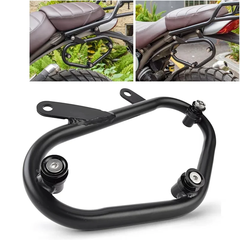 Leading-Left Side Trunk Bag Holder Bracket For Triumph Speed 400 Scrambler 400 X 2024 2025 Motorcycle Saddle Bag Support