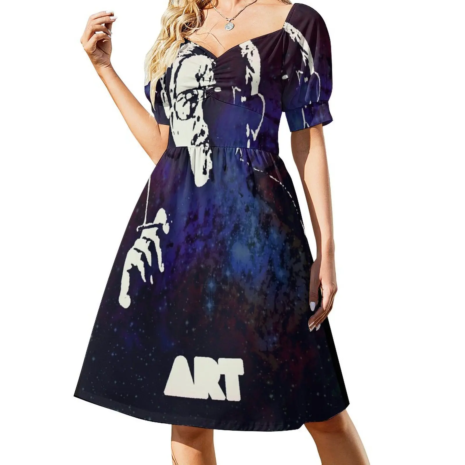 

Icons - Art Bell Short-Sleeved Dress women clothing 2025 new arrivals elegant women's dresses sale