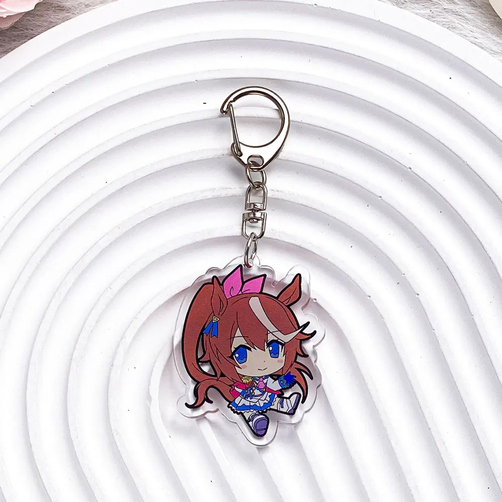 Anime Characters Pretty Derby Acrylic Car Keychain Accessories Special Week Bag Charm Cute Backpack Pendant Gifts For Friends image 3