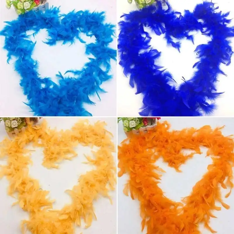 652F plumas felpa con adorno plumas, chal a rayas para decoración ropa y vestido boda