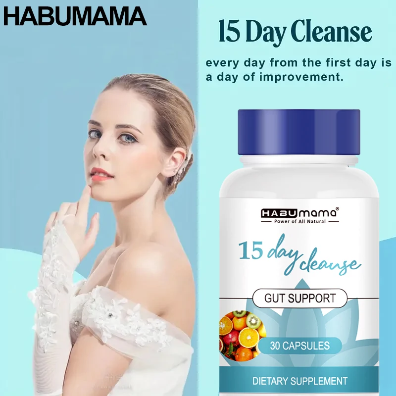 15 Day Cleanse [Sugar & Fat Cleanser] - 30 Capsules Per Bottle - Take 2 Capsules Daily For a 15-day Cleanse Plan