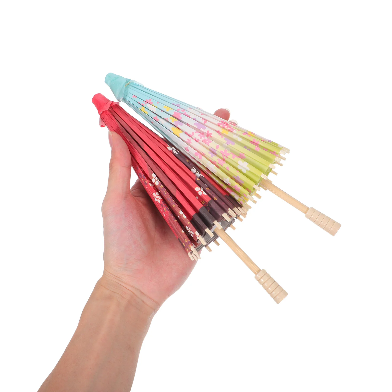 

Classical Paper Umbrella 2Pcs Set Stage Decorative Japanese Umbrella Fancy Dress Prop Holiday Umbrella Decor Delicate Design