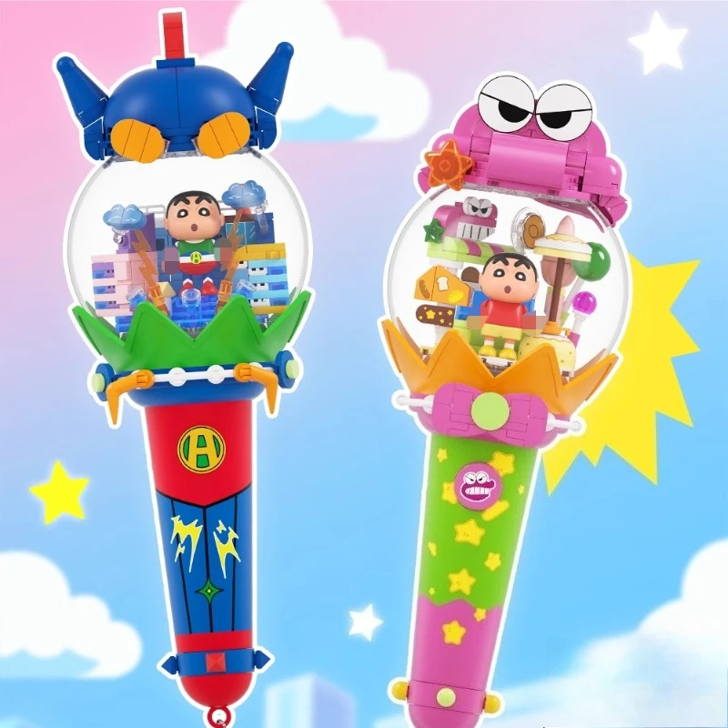 

SEMBO Crayon Shin-chan Dynamic Superman Building Blocks Children's Puzzle Assembling Energy Bar Creative Toy Birthday Gift