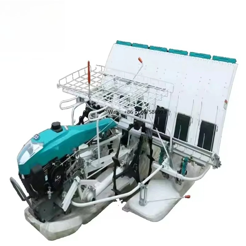 

Seeders Machine Efficient Labor-saving Walking Behind Paddy Rice Cultivation Transplanter Planter 6 Rows Type