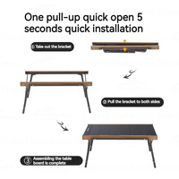 Naturehike IGT Table Outdoor Portable Camping Table Folding Aluminum Alloy Multifunction BBQ Picnic Cooking Gear 30kg Bearing