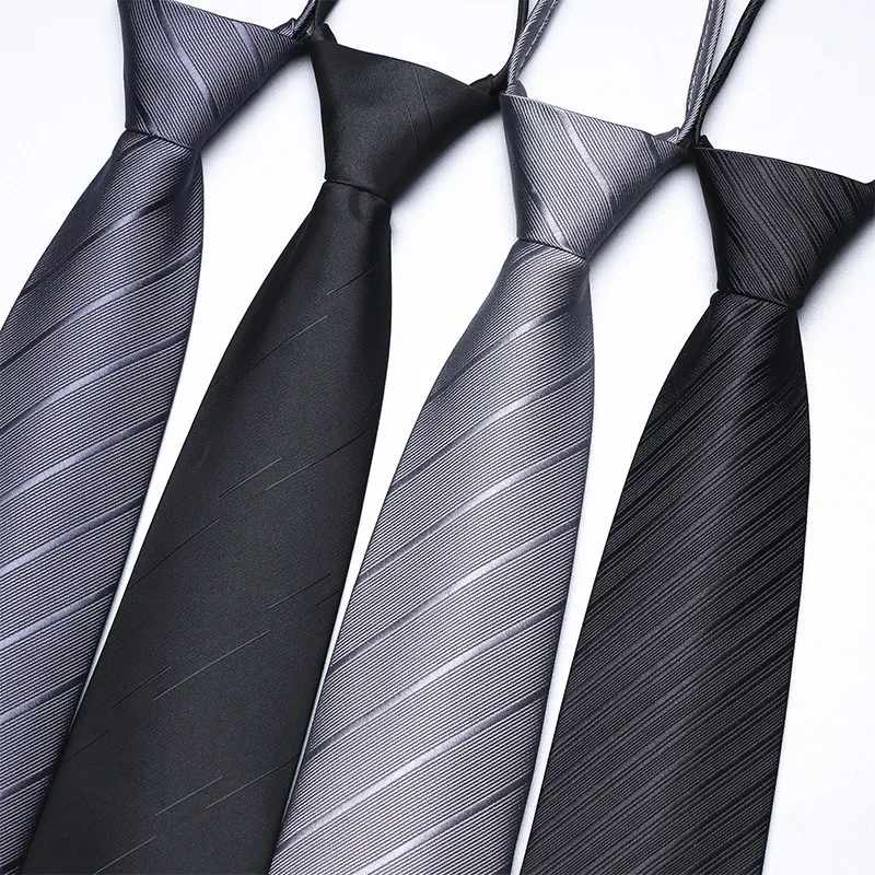 

No tie men's black formal dress business zipper gray easy pull groom one pull suit high-end wedding