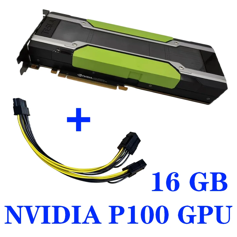 Tarjeta gráfica NVIDIA P100 16G GPU para IA, aprendizaje profundo, computación profesional, P100 16GB