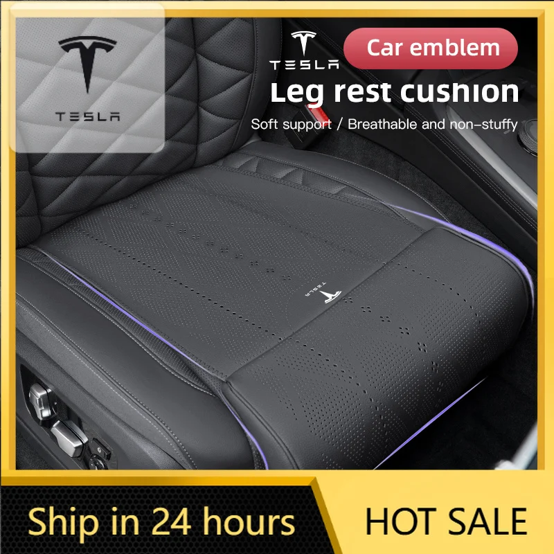 

Car Sticker Car Seat Extender Leg Cushion Nappa Leather Leg Support Seat Pad For Tesla Model 3 Y S X Cybertruck Juguete Roadster