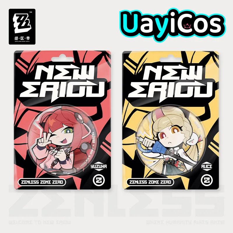 

Оригинальный Zenless Zone Zero Ukinami Yuzuha Alice Thymefield жесть значок брошь орнамент аксессуары для кукол аниме фигурка игровая игрушка