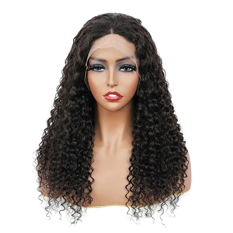 

front lace female natural real hair headgear Water wave lace front wig