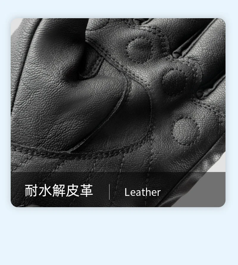 ORZ Motorrad-Reithandschuhe, Ziegenleder, Vollfinger-Handschuhe, Handschuhe für Motorräder, Handschuhe – Detail 16