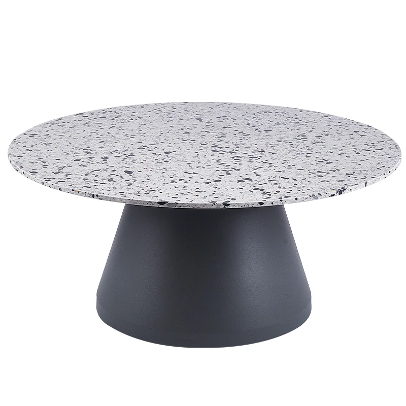 LBX Nordic Light Luxury Stone Plate Coffee Table Small Apartment Terrazzo Side Table Living Room Sofa Corner Table