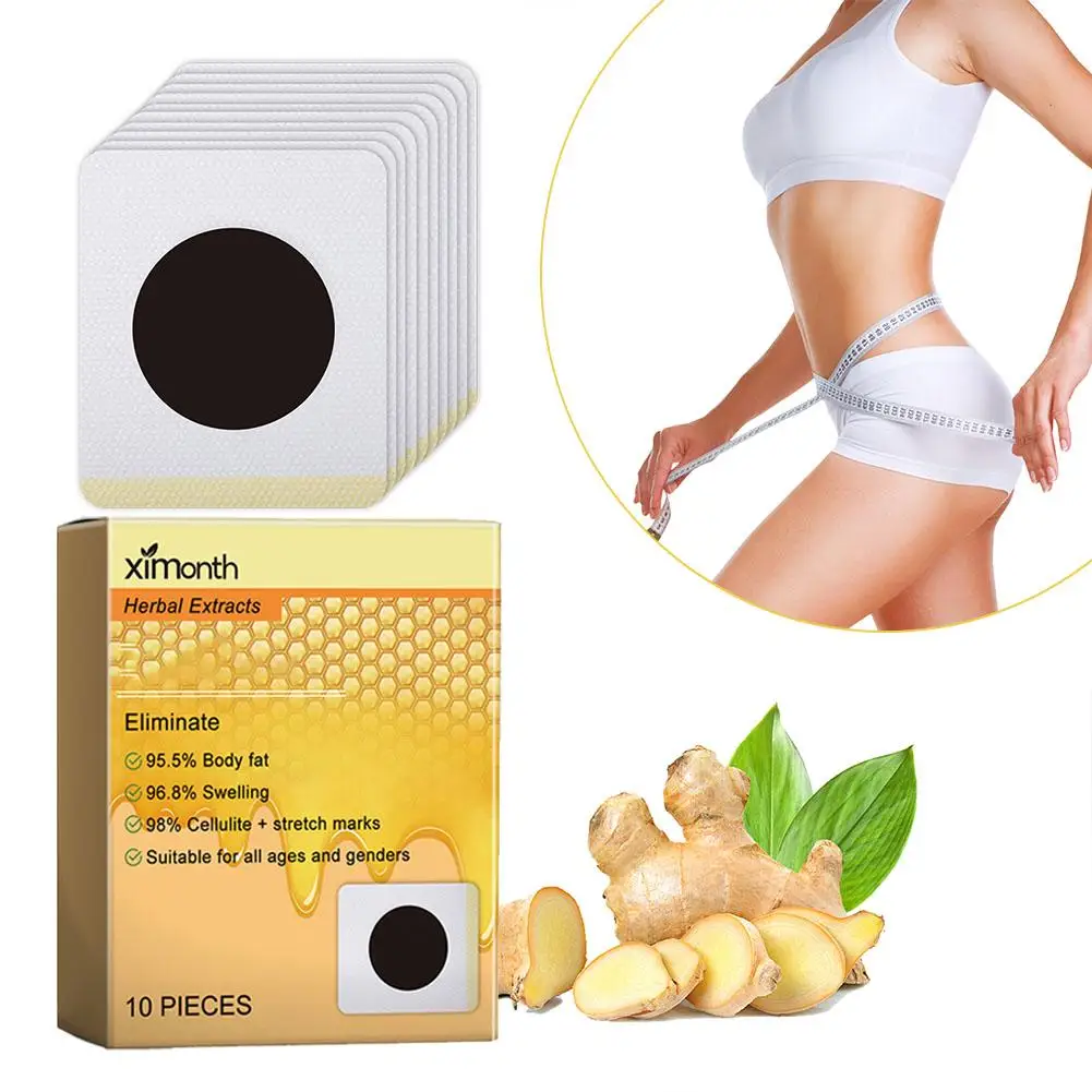 10 Pieces Bee Circulatory Drainage Slimming Patch Weight Burning Belly Lose Patch Care Fast Fat Health Slimming Y7D7