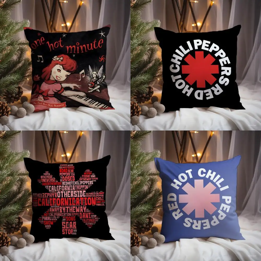 Red H-Hot Chili Pepperss Cushion Cover Premium Comfort Reversible Pillow Cove -Two In One Design For Any Room & Car Interior