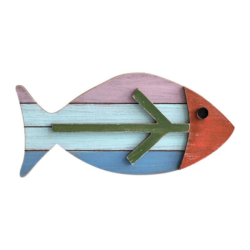 Style theme retro fish pendant, wall three-dimensional fish shape, wall decoration model room, B & B hotel