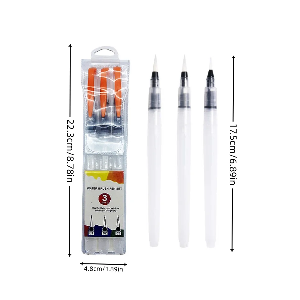 Water-storage Paint pens Water-soluble paint pens Children's fill-in art brushes Absorbent brushes for students