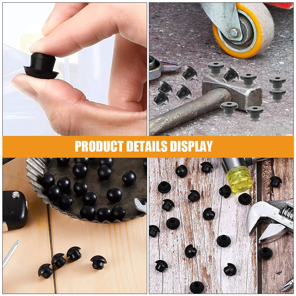 

40Pcs Hydraulic Filler Bung Jack Plug for Floor Bottle Jacks Oil Reservoir Filler Plug Rubber Hole Cap Horizontal Jack Repair