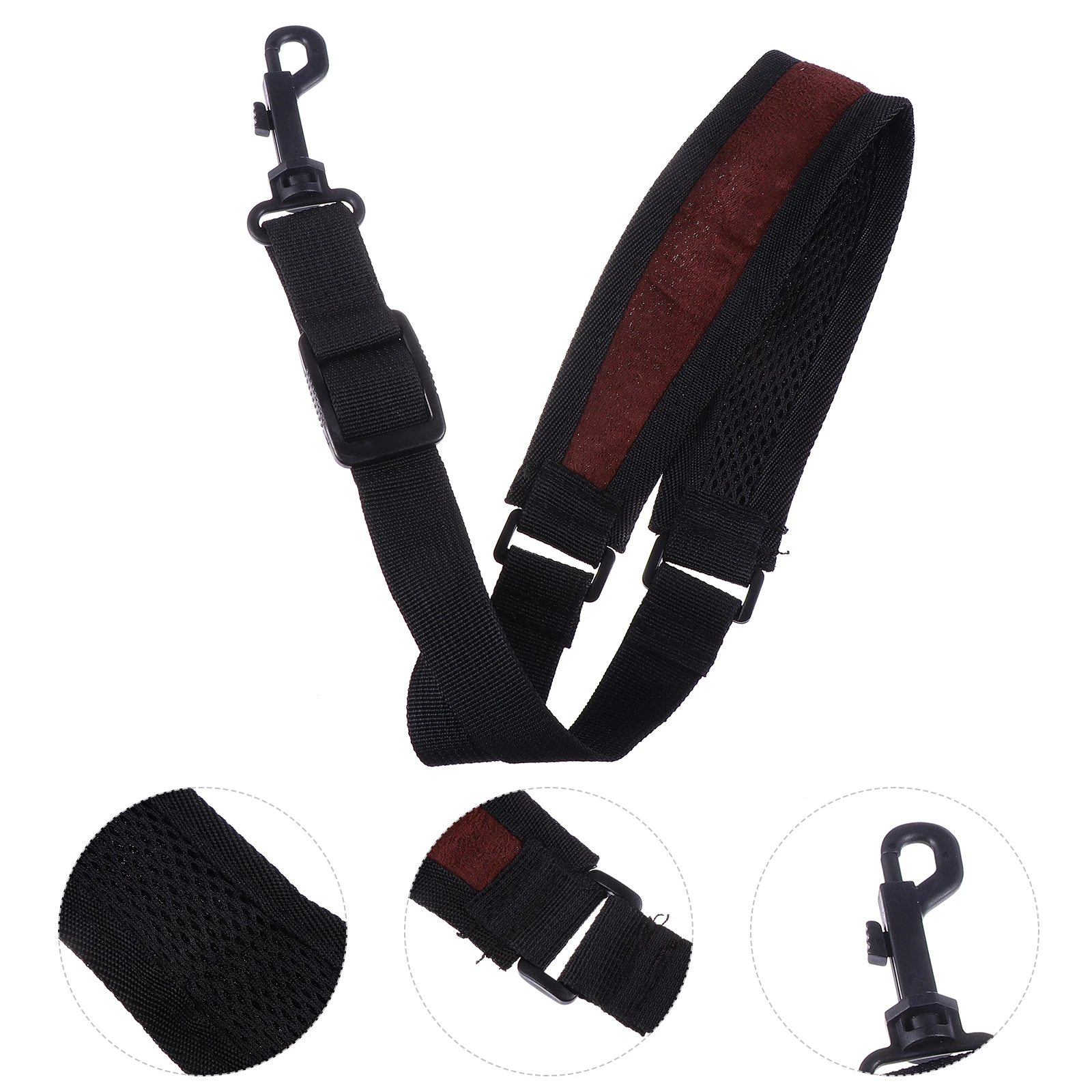 

Saxophone Strap Soprano Musical Instrument Accessories Double Shoulder Harness Universal Silicone Neck Straps Durable Smooth