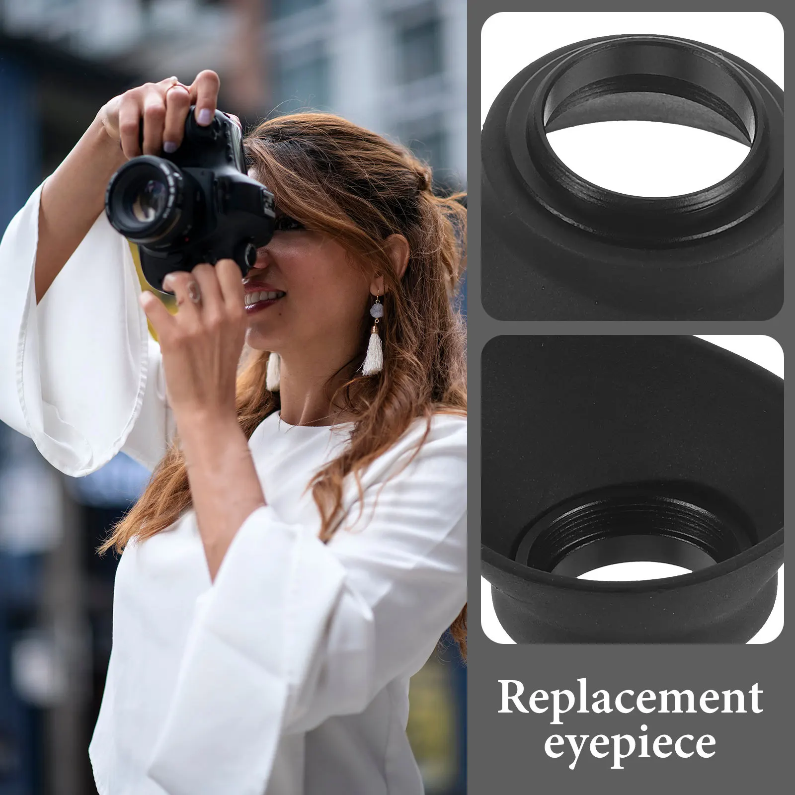 

Eye Cup Replacement Comfortable Rubber Eyepiece Prevents Light Easy Install