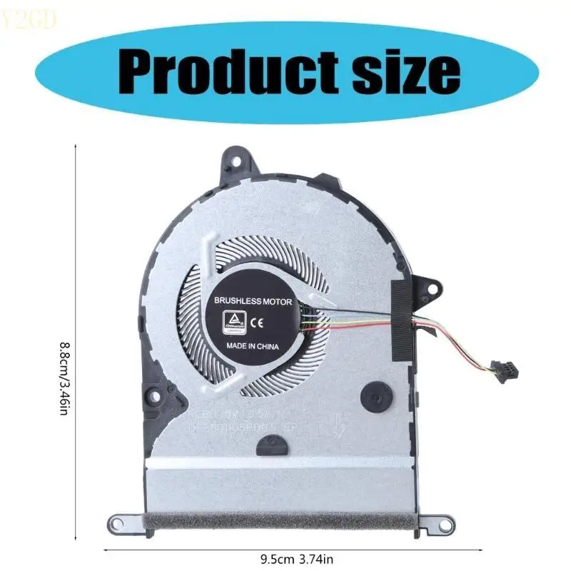 Relier CPU per ventola raffreddamento CPU Y2GD per P3540 P5440 Notebook Efficiente Dissipazione del calore CPU 13N17MP0101