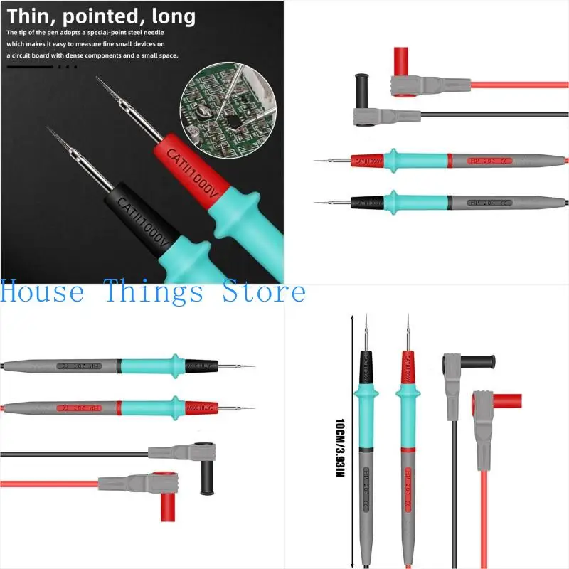 

652F Professional Test Leads For Multimeters Featuring Miniature Point Tip And Enhances Grip Suitable For Stable Measurements