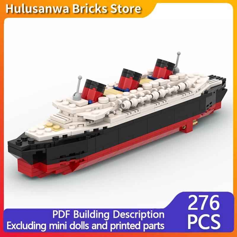 

С.С. Норманди Океанский лайнер Модель MOC Строительные кирпичи Военное оборудование Модульные технологии Подарки Праздник Сборка Детские игрушки Костюм
