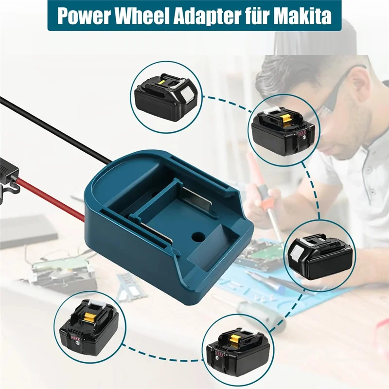 A58Z For MT 14V/18V Compatible External Battery Adapter Converter Electric Extension For DIY Power Tool Box Accessories K