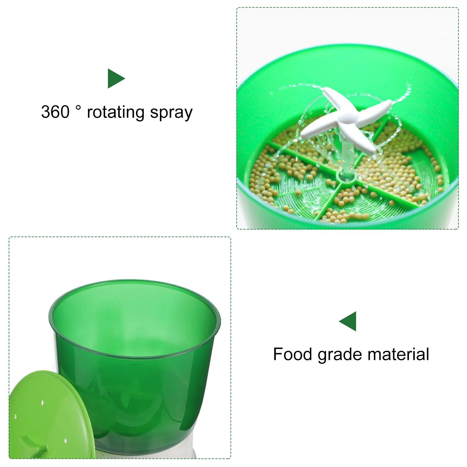 

Premium Automatic Intelligent Bean Sprout Machine Food Grade Ptc Heating Water Circulation System Household Electric Bean