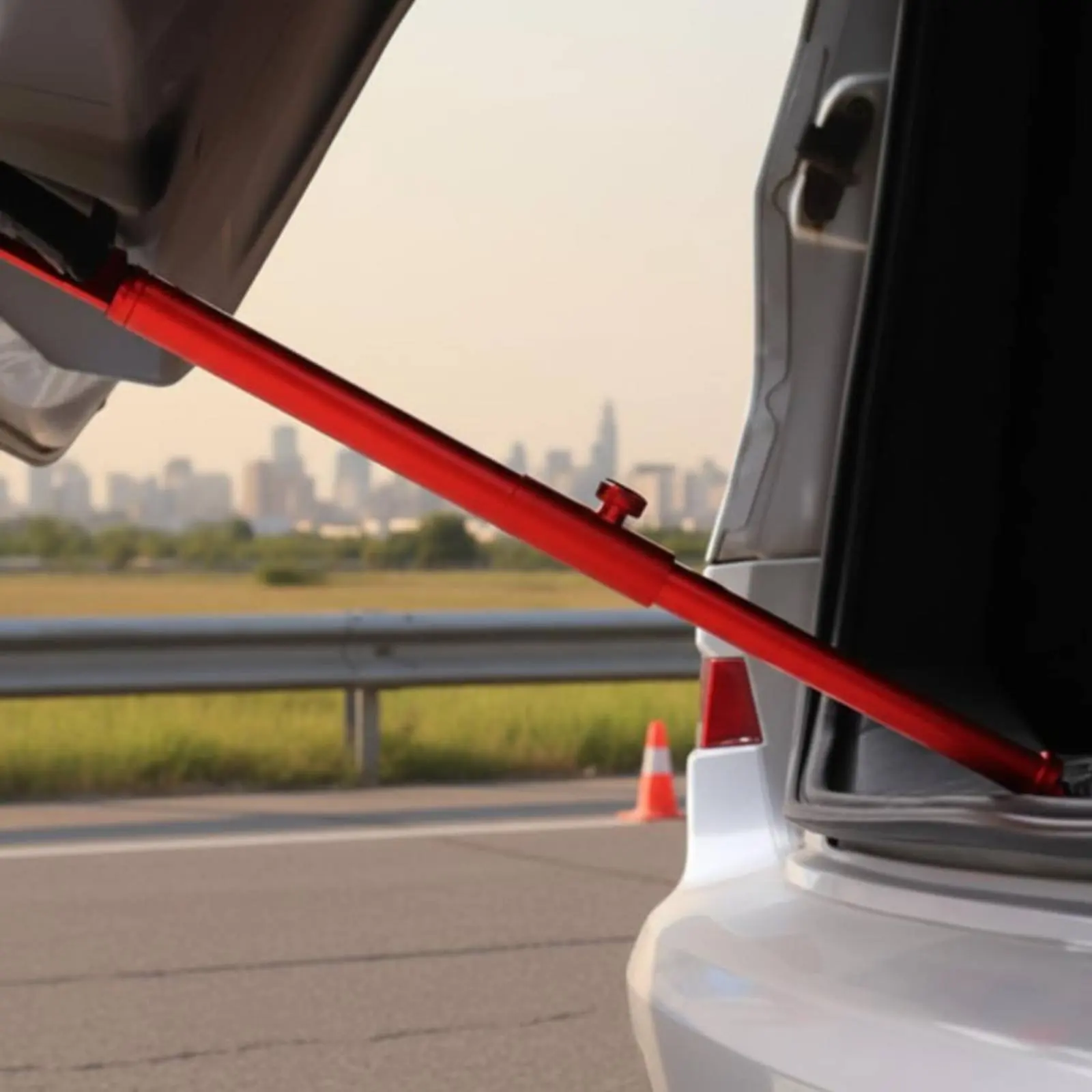 2 Pieces Car Door Support Rod Retractable Car Door Holder Bar Telescopic Support Rod Wear-Resistant Auto Repair Tool for Garage