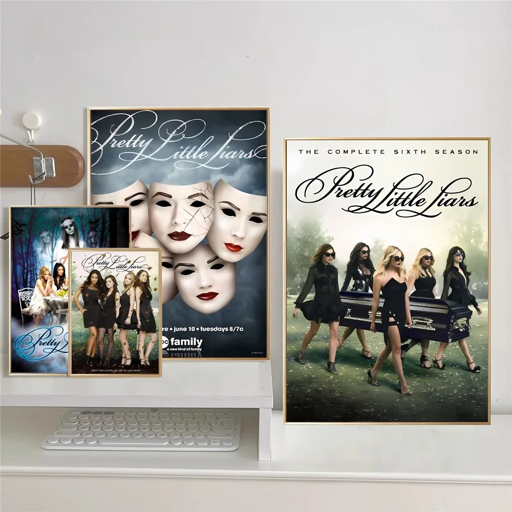 Pretty Little Liars Classic Movie poster adesivo di carta impermeabile Coffee House Bar Decor Art Wall Stickers