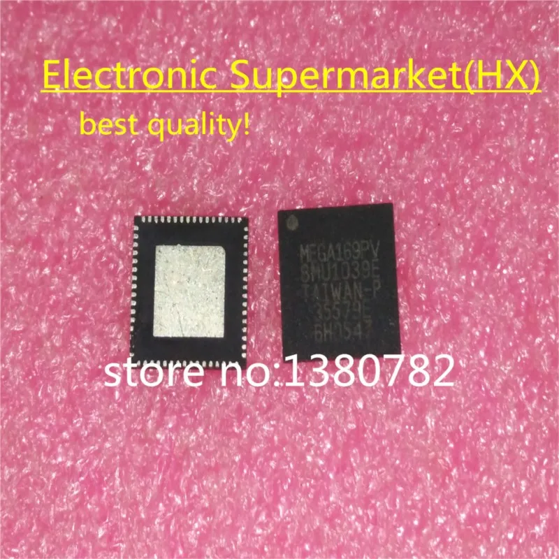 Free Shipping 5pcs/lots ATMEGA169PV-8MU ATMEGA169PV QFN-64 New original  IC In stock!