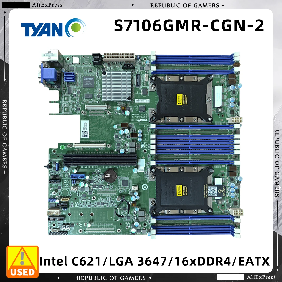 TEMPEST CX S7106 (S7106GMR-CGN-2) Rack-Optimized Dual Socket Server Motherboard Support Intel Xeon Scalable Processors DDR4 EATX