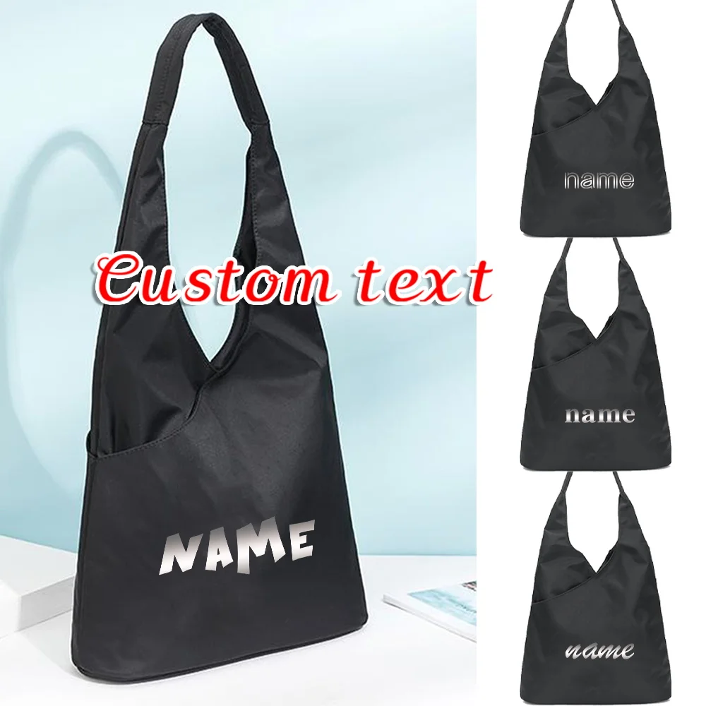 

Personalized Customized Waterproof Nylon Handbag Casual Large Capacity New Women's Shopping Handbag