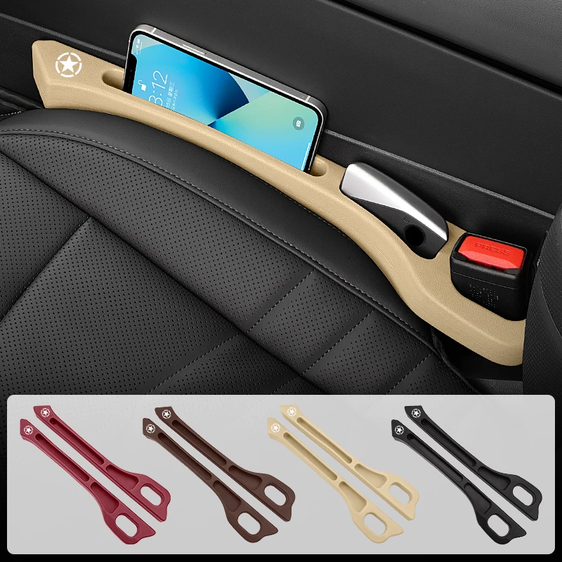 Car Seat Gap Filler Strip Side Seam Phone Leak-Proof Storage Box For Jeep Renegade Compass Grand-Cherokee Wrangler-JK Commander