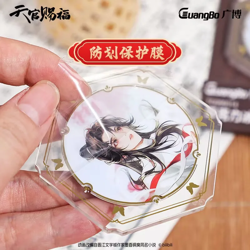 Perlengkapan tulis asli dari serial 'Heavenly Official's Blessing', magnet kulkas 2D 'Flower City Xie Lian' dari Gu Zi, stiker kulkas