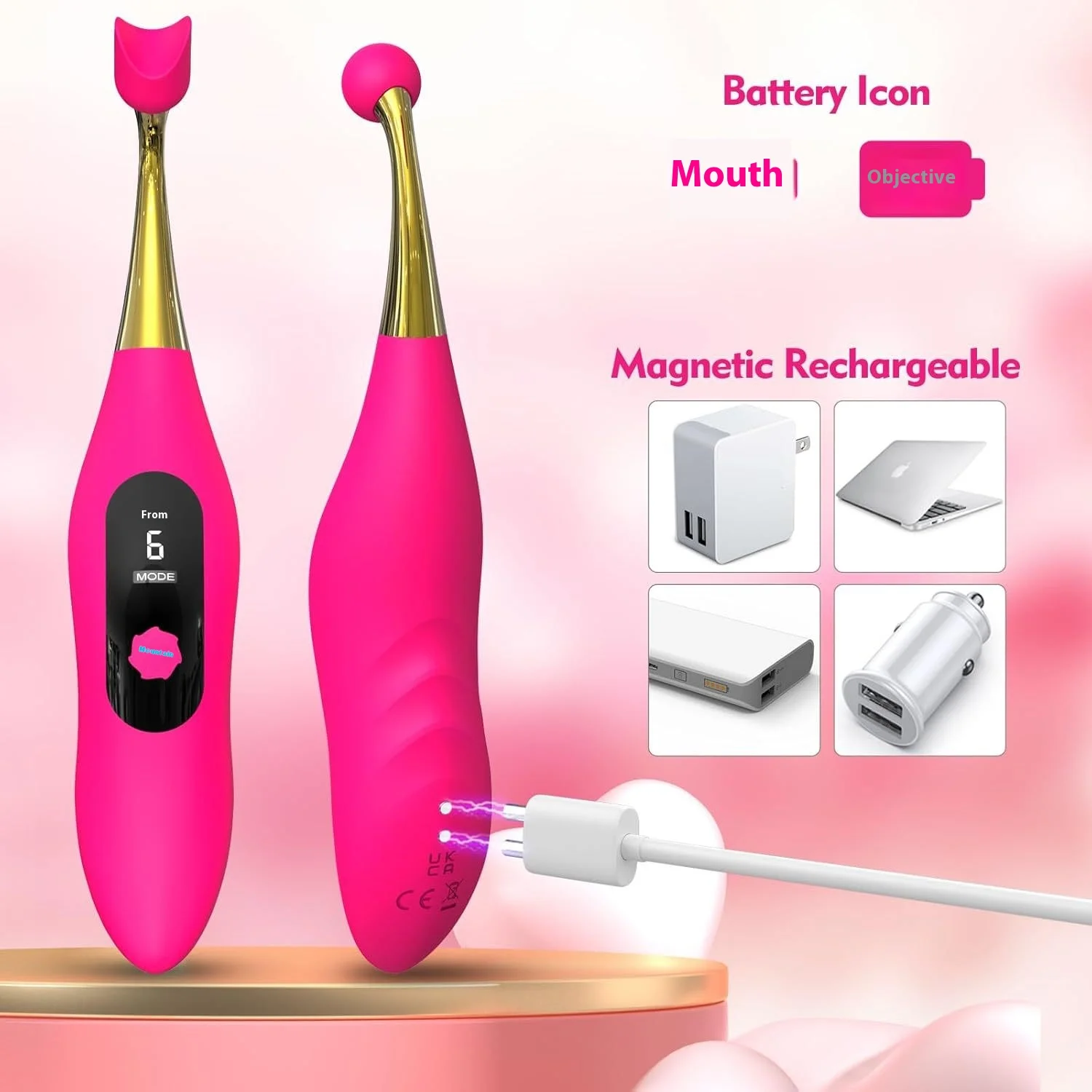 Female Masturbation Device Clitoral Stimulation The Climax Pen Nipple Vibration Sex Toys Charge Equipped with A Display Screen - Image 4
