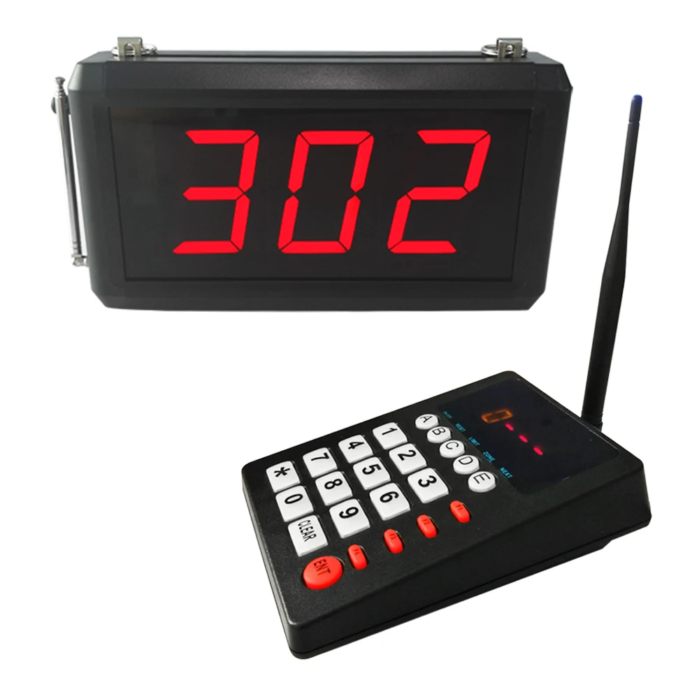 

Wireless Queue Calling System Restaurant Pager for Cafe Hospital Bank Waiting Line Management