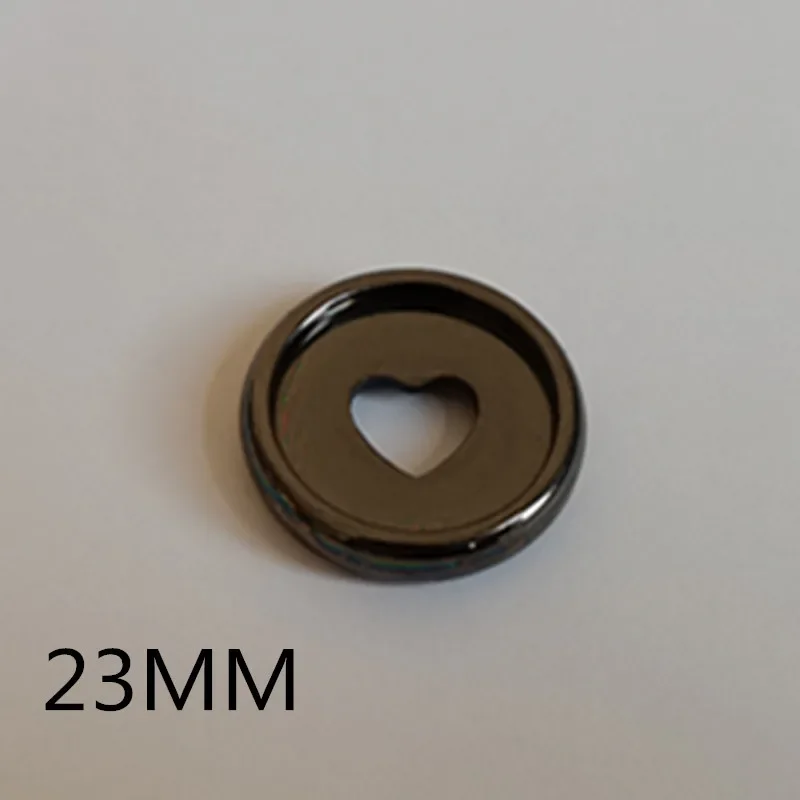 Electroplating plastic binding ring 100PCS23MM notebook mushroom hole peach heart button accessories binding loose-leaf button