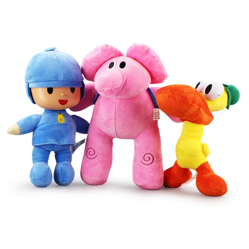 Pocoyo Plush Doll Toys Bird Duck Elephant Kawaii Plushie Soft Anime Plush Stuffed Toy for Girls Adult Gift Lovely Kids Toys