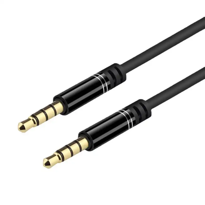 Cable trenzado de nailon de alta calidad AUX HIFI de 3,5mm, Cable de extensión de Audio Digital de 3,5mm C, para ordenador, altavoz, auriculares y