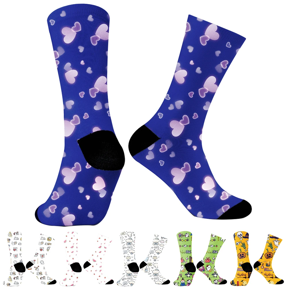 Cartoon Funny Happy Socks Personality Harajuku High Quality Spring Autumn Winter Socks 2024 New