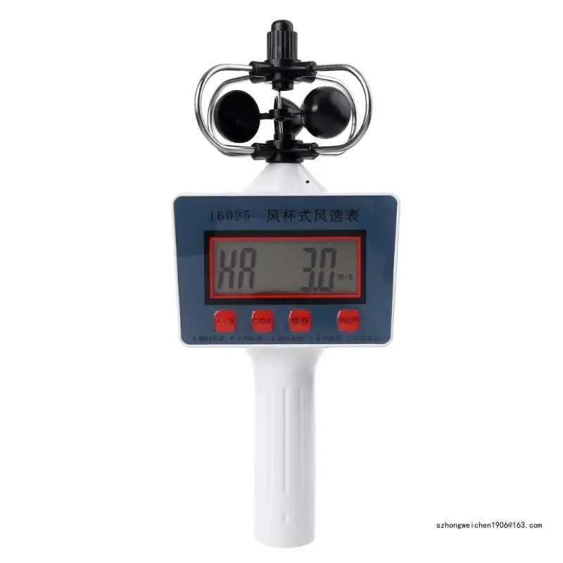 

28GF Cup Anemometer Wind Speed Gauge High Sensitivity Professional Digital Average Wind Speed for Measuring Wind Insta