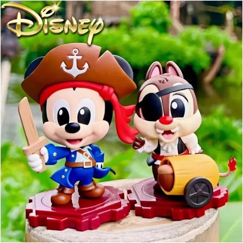 New Sale Original Disney Mickey And Friends Go To Sea Series Pirate Blind Box Action Figurine Desktop Ornament Christmas Gifts